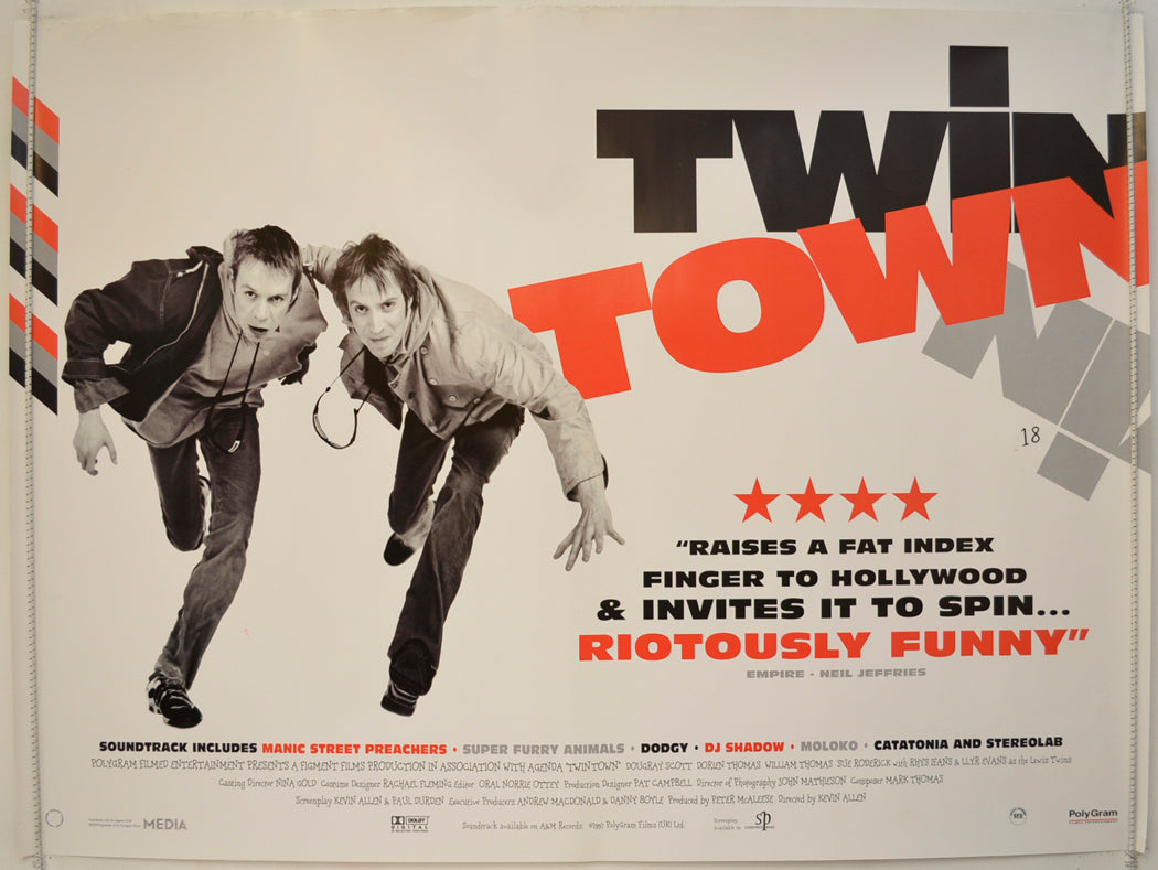 Twin Town  Original Quad Poster - Film Poster - Movie Poster