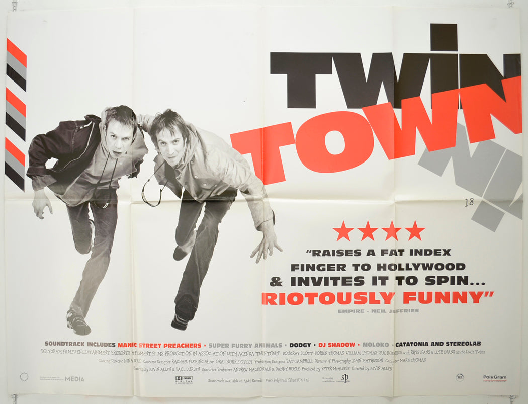 Twin Town   Original Quad Poster - Film Poster - Movie Poster 