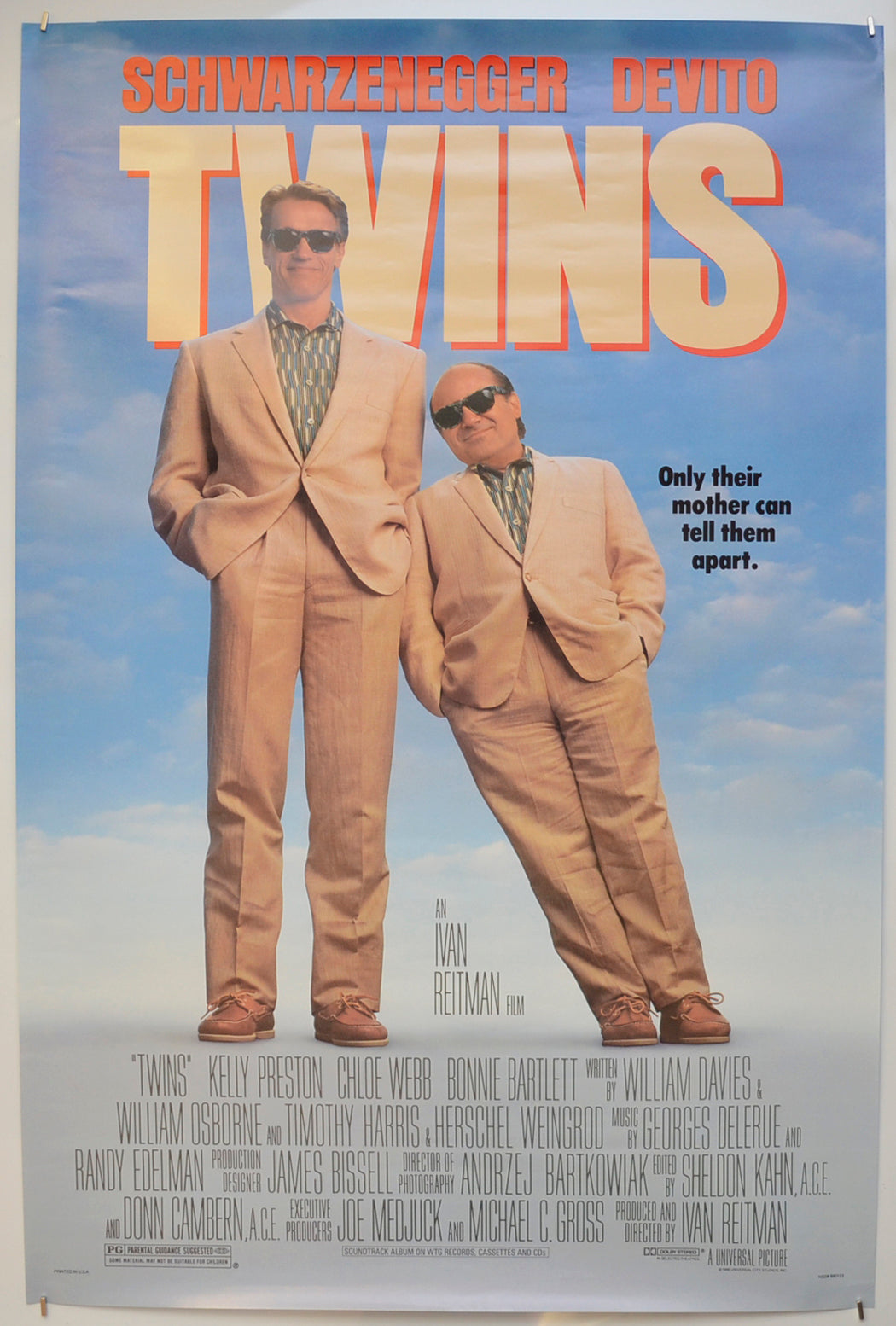 Twins  Original One Sheet Poster - Film Poster - Movie Poster