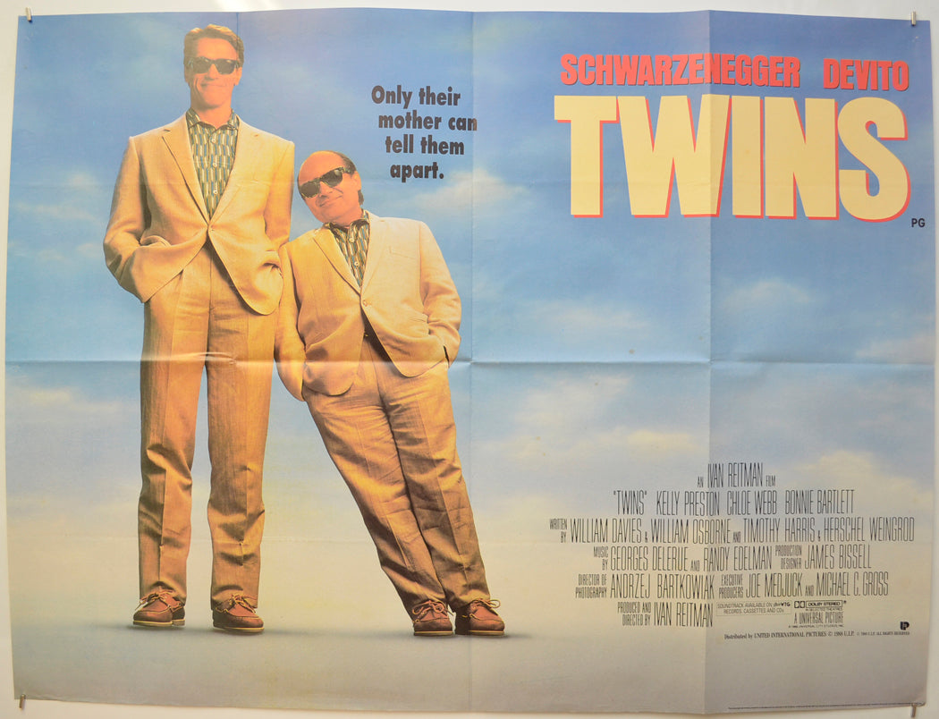 Twins Original Quad Poster - Film Poster - Movie Poster