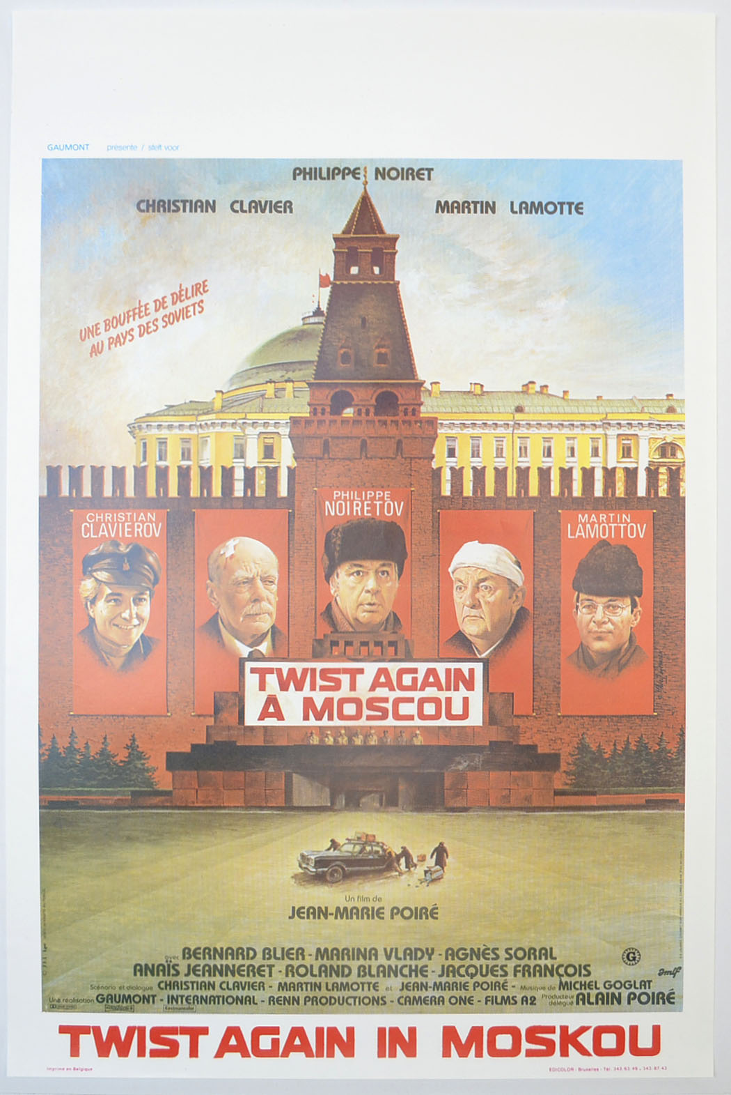 Twist Again in Moscow Original Belgian Poster - Film Poster - Movie Poster