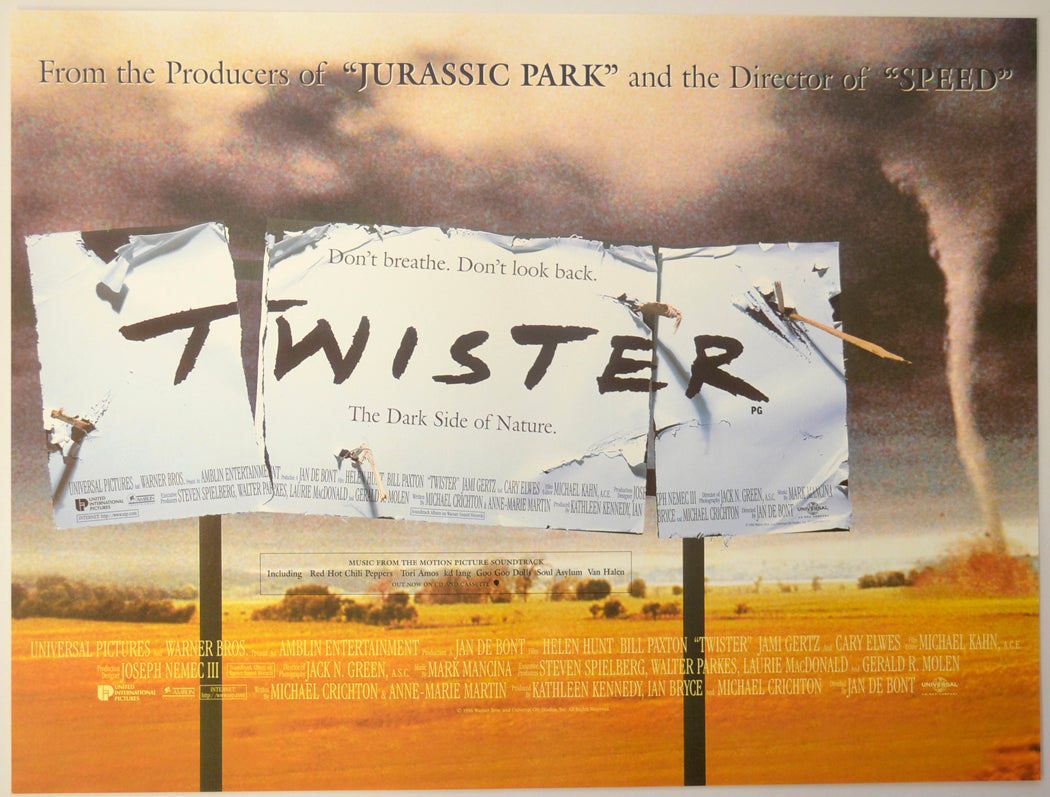 Twister (Version 3)  Original Mini Quad Poster - Film Poster - Movie Poster