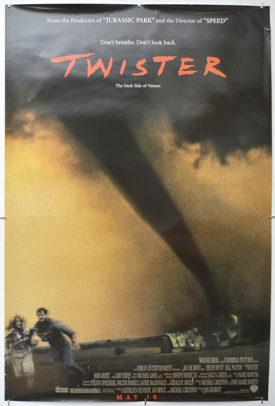 Twister (Teaser / Advance Version) Original One Sheet Poster - Film Poster - Movie Poster - Cinema Poster