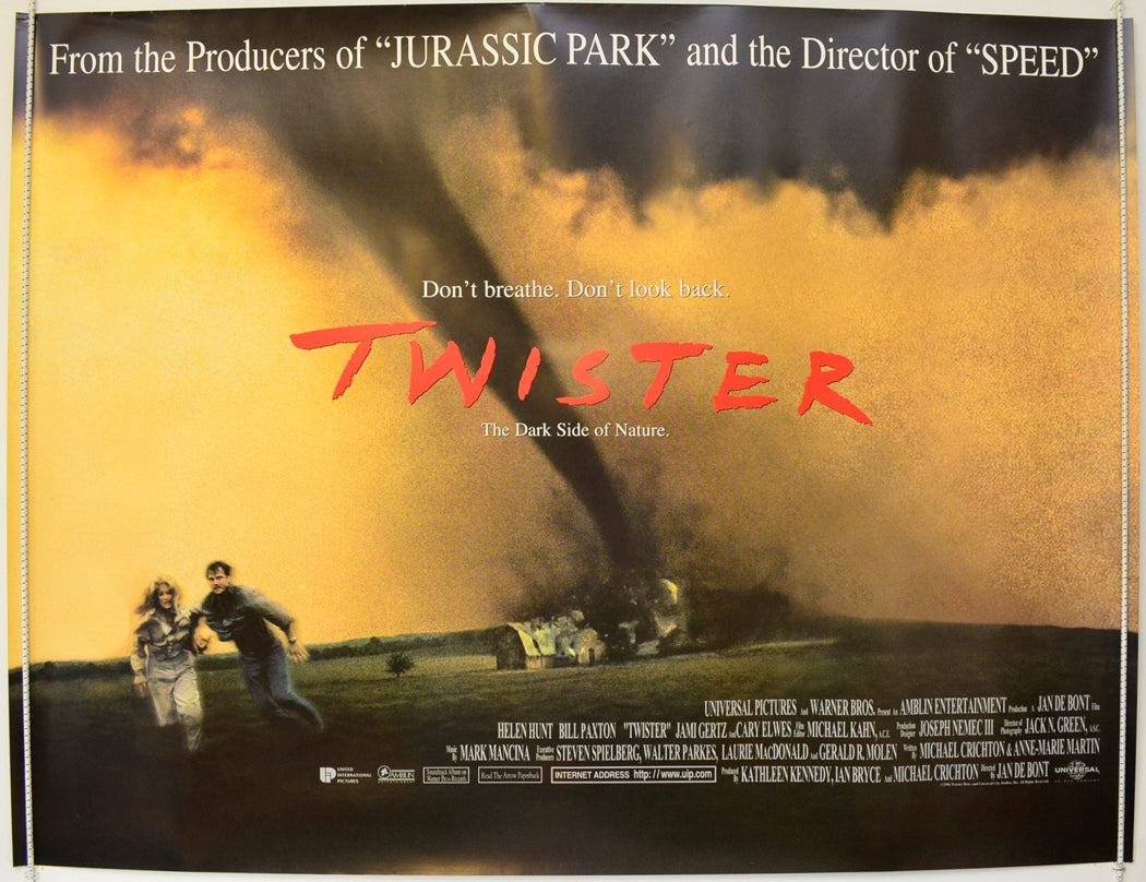 Twister  Original British Quad Poster - Film Poster - Movie Poster 