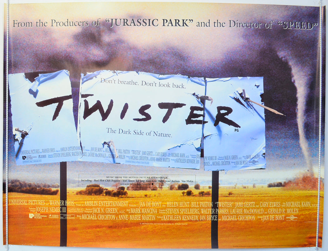 Twister  Original British Quad Poster - Film Poster - Movie Poster 