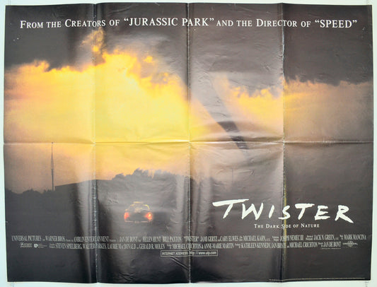 Twister  (Design 3)   Original Quad Poster - Film Poster - Movie Poster  