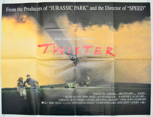 Twister  (Red Title Version)   Original Quad Poster - Film Poster - Movie Poster  