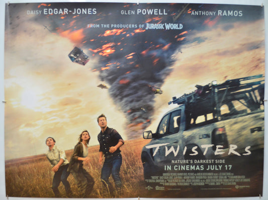 Twisters  Original Quad Poster - Film Poster - Movie Poster