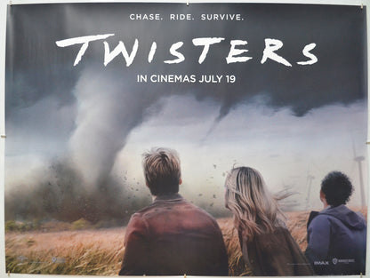 Twisters (Teaser / Advance Version) Original Quad Poster - Film Poster - Movie Poster