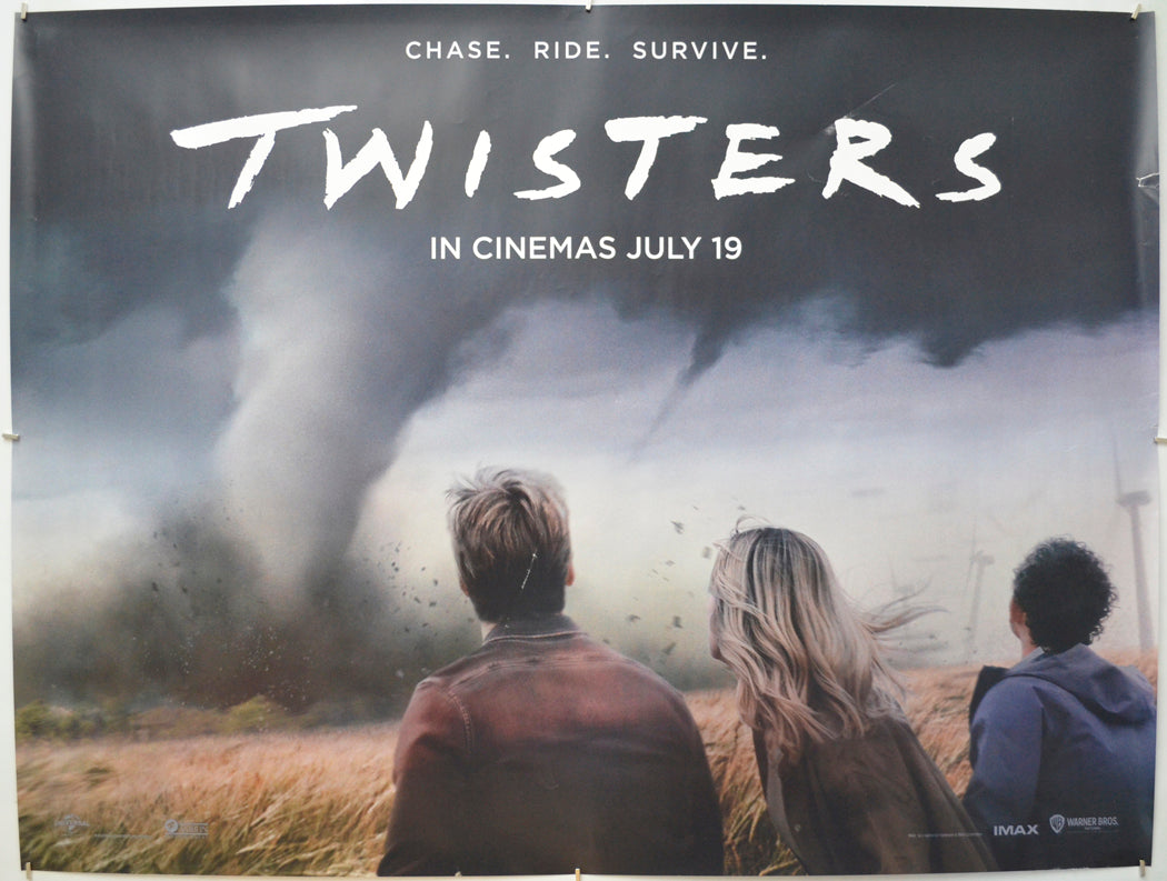 Twisters (Teaser / Advance Version) Original Quad Poster - Film Poster - Movie Poster