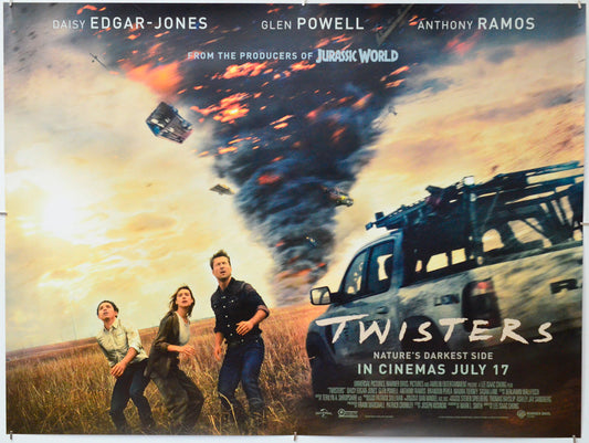 Twisters - Original Quad Poster - Film Poster - Movie Poster