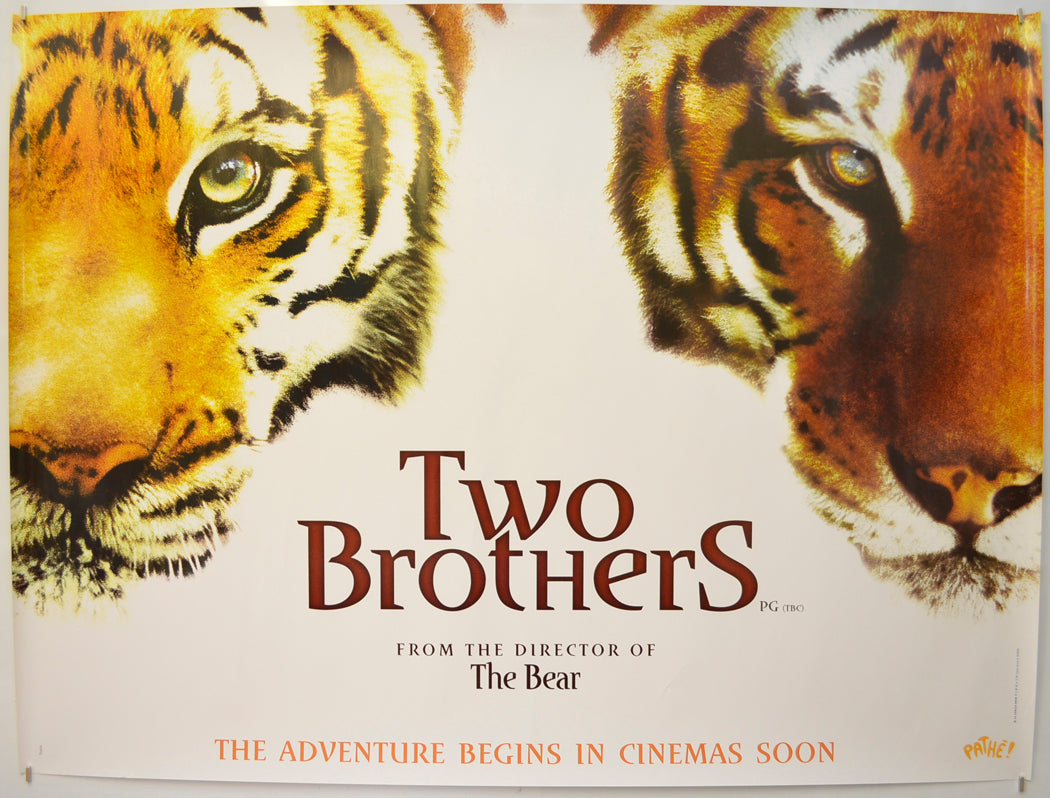 Two Brothers  (Teaser / Advance Version) Original Quad Poster - Film Poster - Movie Poster  