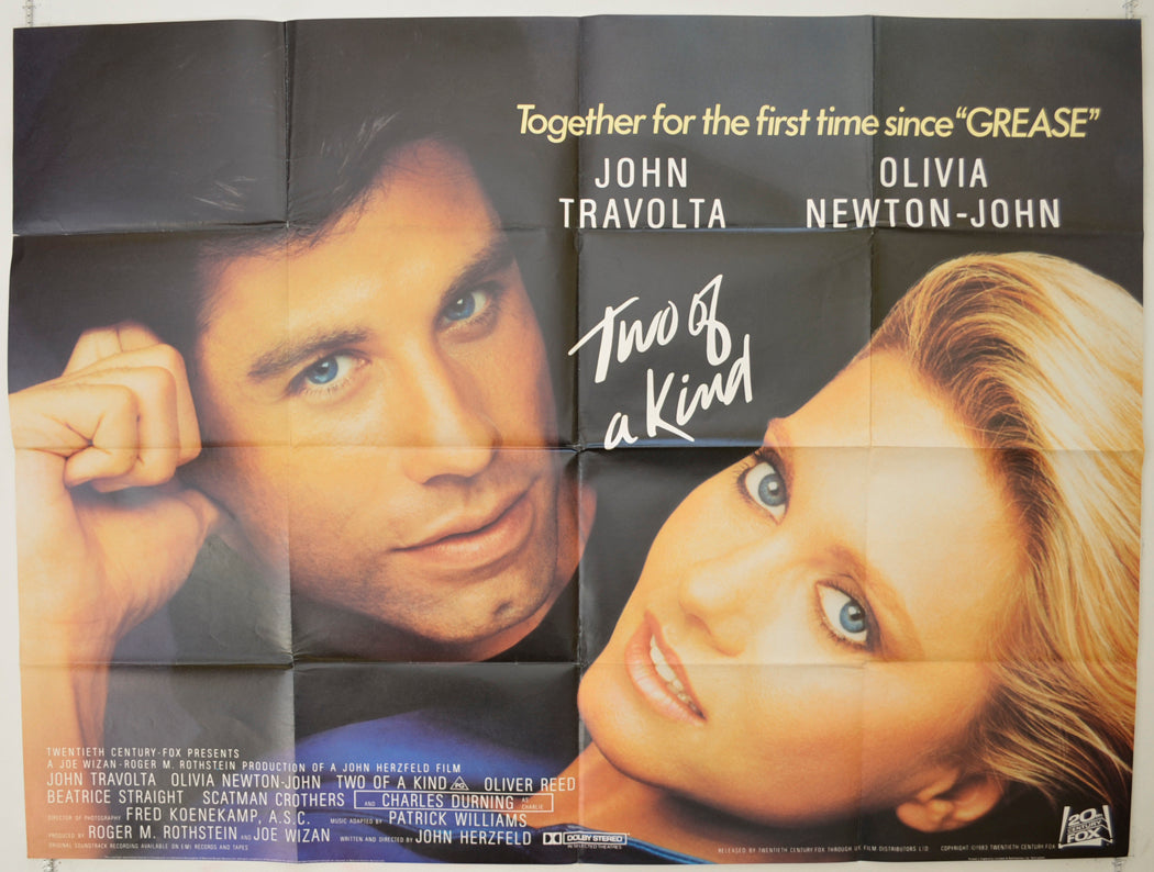 Two Of A Kind   Original Quad Poster - Film Poster - Movie Poster 