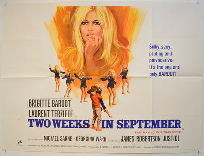 Two Weeks In September  (a.k.a. À coeur joie)   Original Quad Poster - Film Poster - Movie Poster