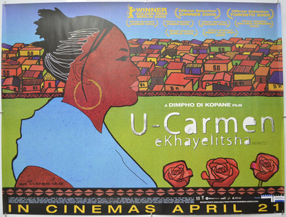 U-Carmen Ekhayelitsha Original Quad Poster - Film Poster - Movie Poster