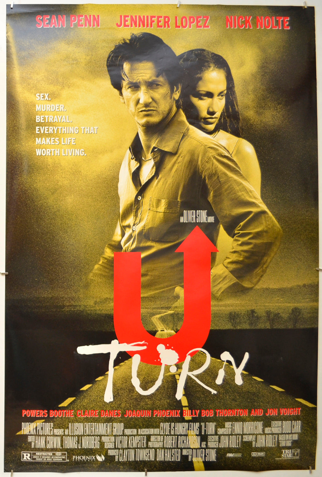 U-Turn Original One Sheet Poster - Film Poster - Movie Poster