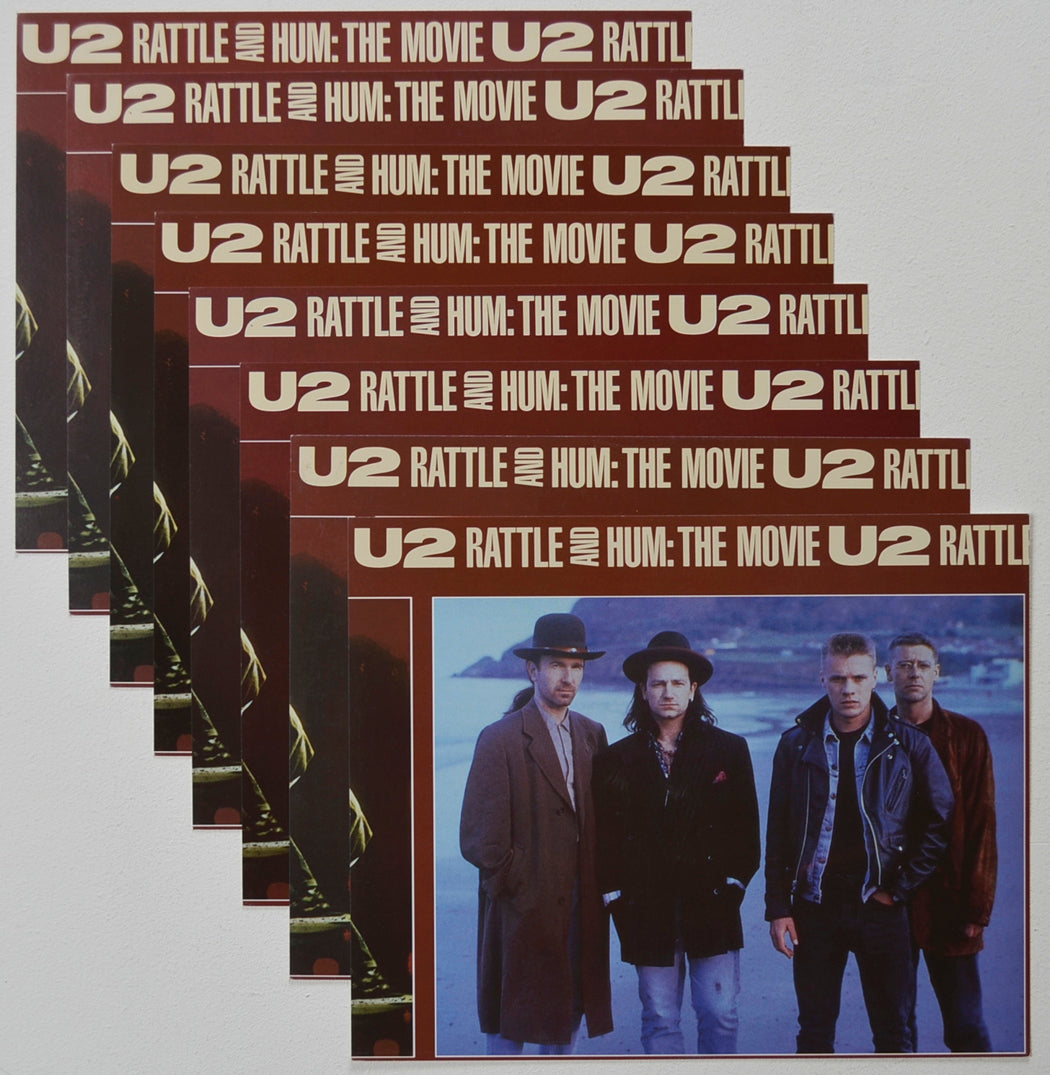 U2 - RATTLE AND HUM (Full View) Cinema Set of Colour FOH Stills / Lobby Cards  