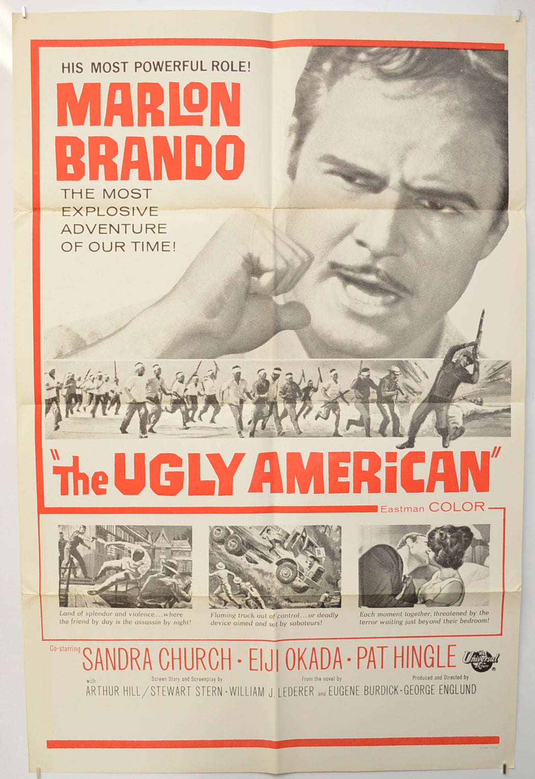 The Ugly American (Military Release Poster) Original One Sheet Poster - Film Poster - Movie Poster