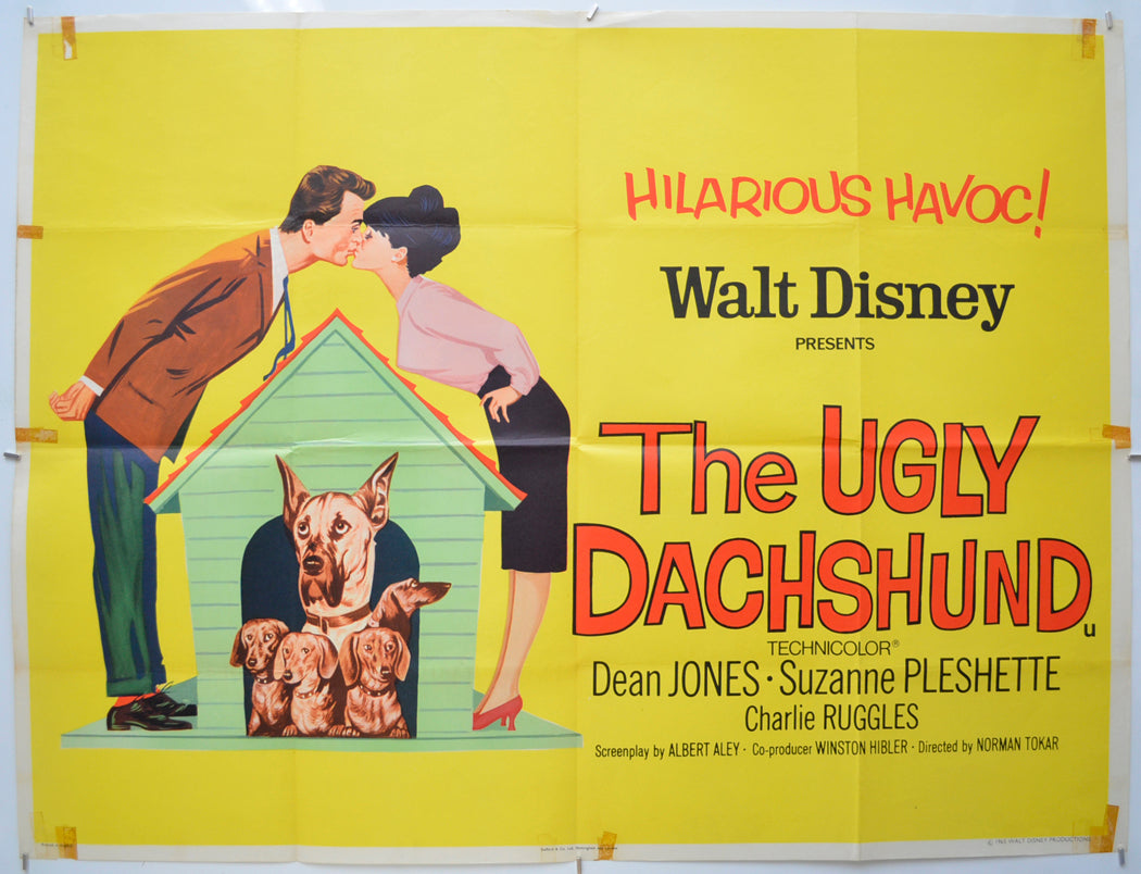 The Ugly Dachshund Original Quad Poster - Film Poster - Movie Poster