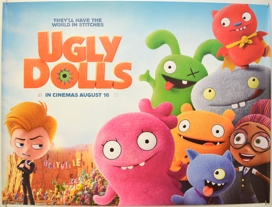 UglyDolls (a.k.a. Ugly Dolls)</br>(Teaser / Advance Version)  Original Quad Poster - Film Poster - Movie Poster