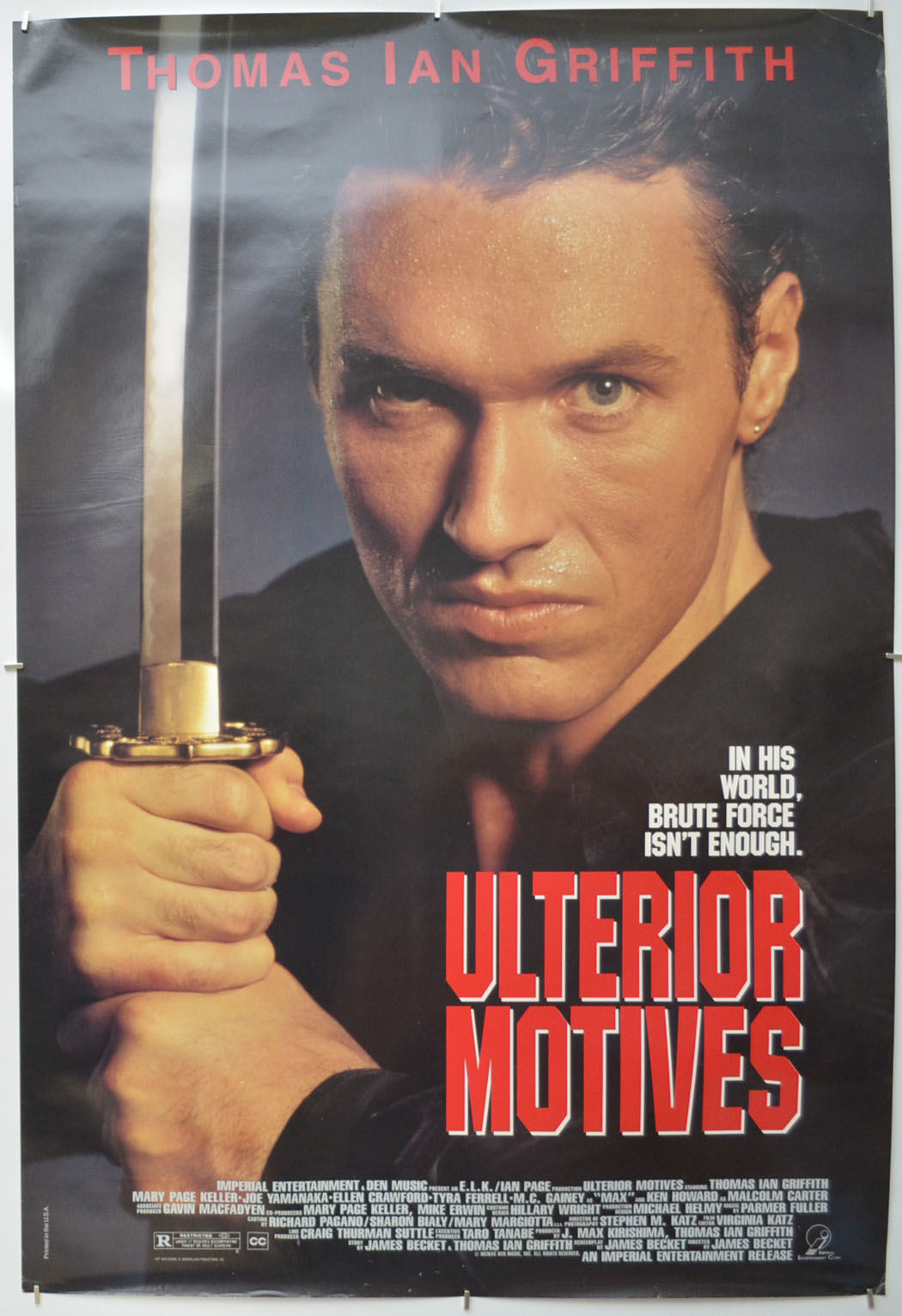 Ulterior Motives  Original One Sheet Poster - Film Poster - Movie Poster