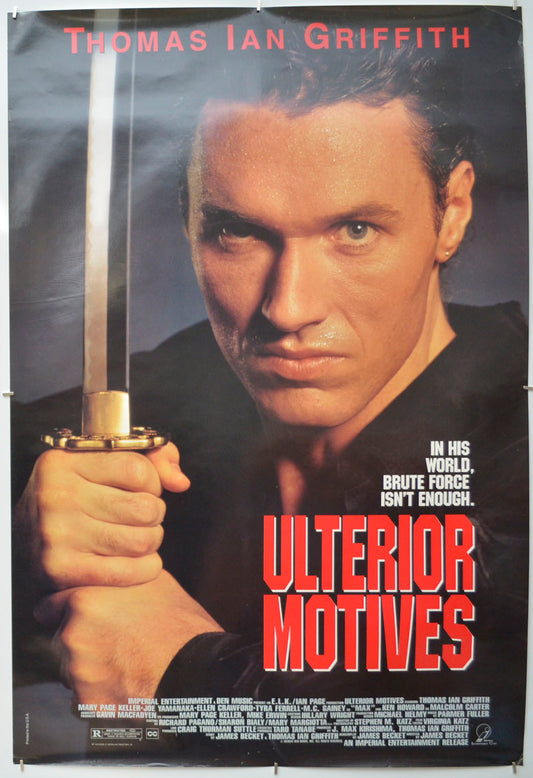 Ulterior Motives  Original One Sheet Poster - Film Poster - Movie Poster