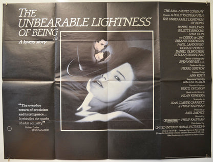 The Unbearable Lightness Of Being  Original Quad Poster - Film Poster - Movie Poster