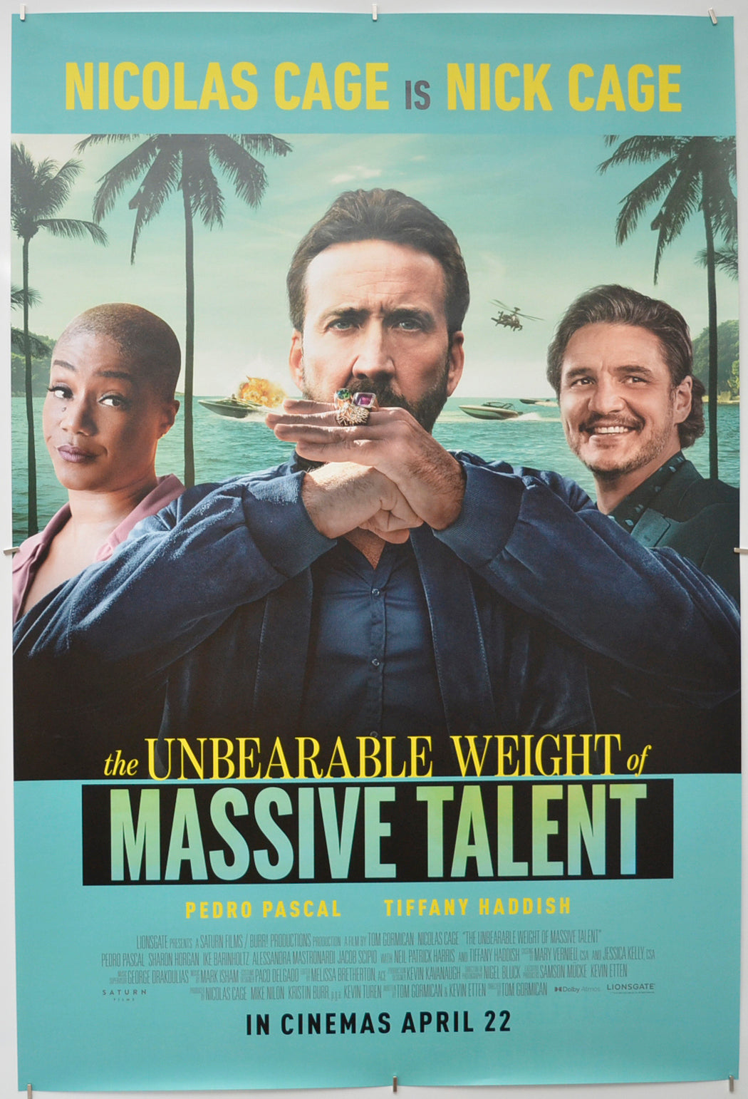 The Unbearable Weight Of Massive Talent - Original One Sheet Poster - Film Poster - Movie Poster