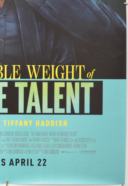 THE UNBEARABLE WEIGHT OF MASSIVE TALENT (Bottom Right) Cinema One Sheet Movie Poster 