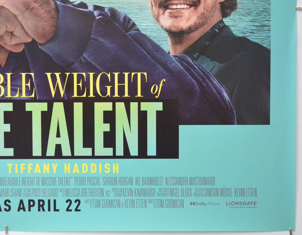 UNBEARABLE WEIGHT OF MASSIVE TALENT (Bottom Right) Cinema Quad Movie Poster 