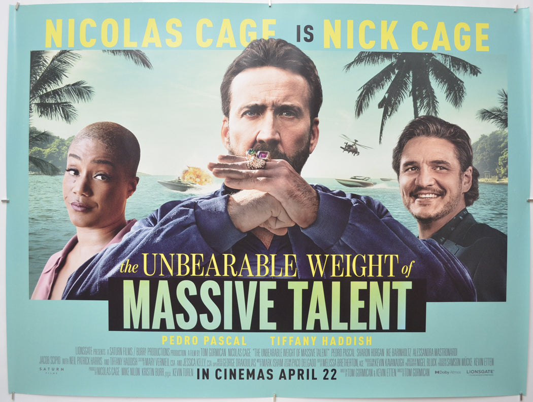 Unbearable Weight Of Massive Talent Original Quad Poster - Film Poster - Movie Poster