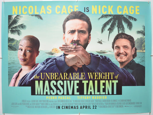 Unbearable Weight Of Massive Talent Original Quad Poster - Film Poster - Movie Poster