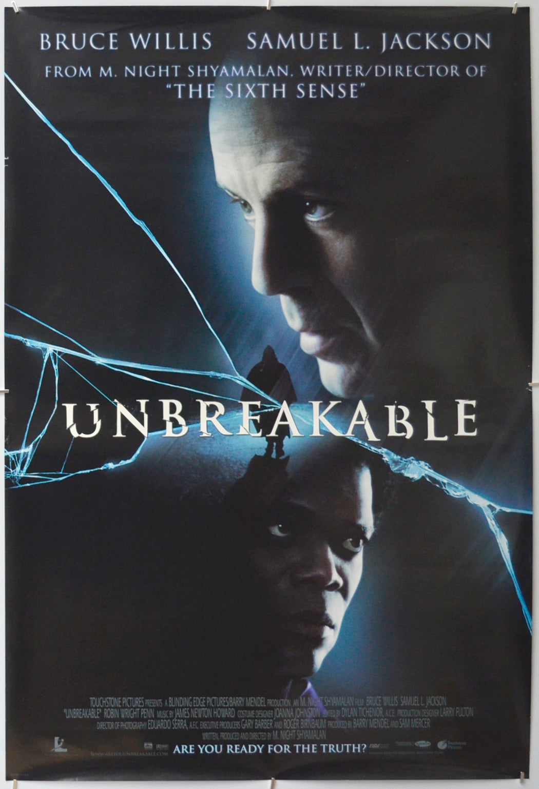 Unbreakable   Original One Sheet Poster - Film Poster - Movie Poster