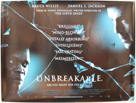 Unbreakable Original Quad Poster - Film Poster - Movie Poster