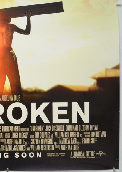 Unbroken (Bottom Right) Cinema One Sheet Movie Poster 