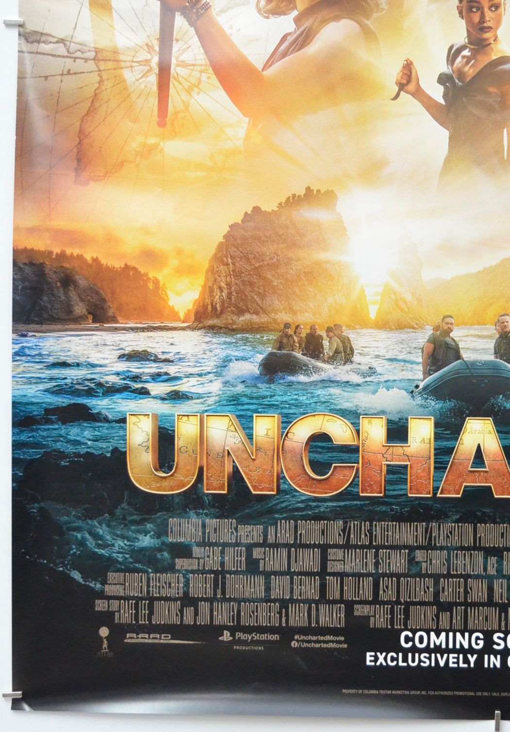 UNCHARTED (Bottom Left) Cinema One Sheet Movie Poster 