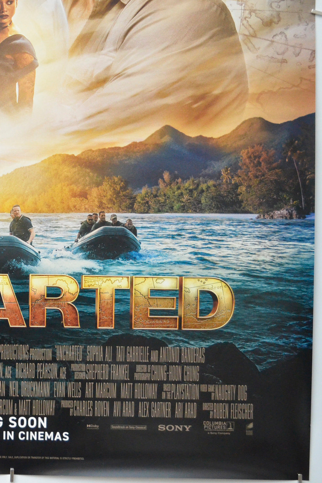 UNCHARTED (Bottom Right) Cinema One Sheet Movie Poster 