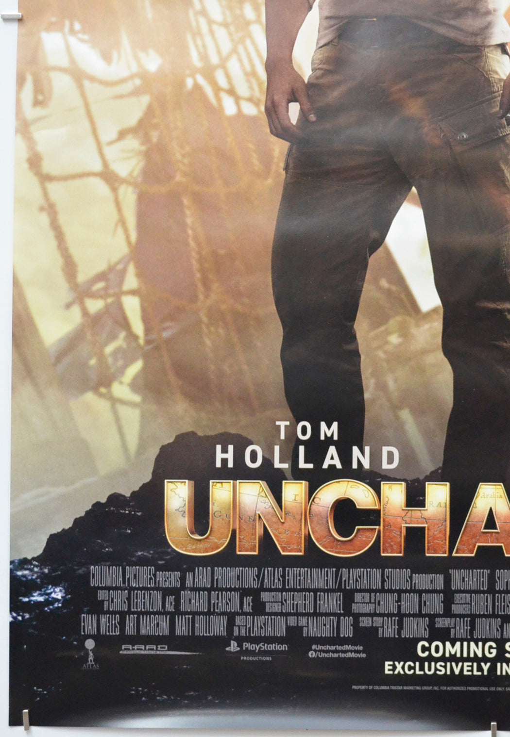 UNCHARTED (Bottom Left) Cinema One Sheet Movie Poster 