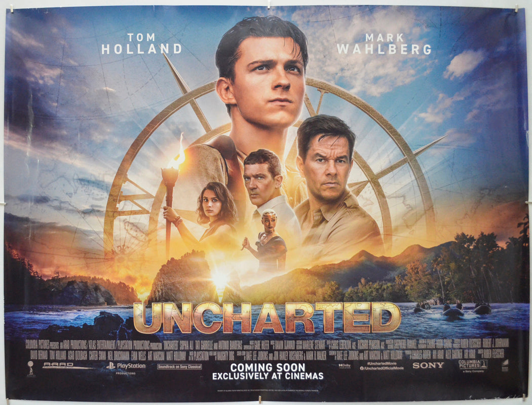 Uncharted - Original Quad Poster - Film Poster - Movie Poster