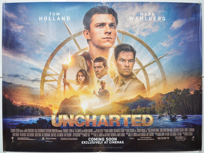 Uncharted Original Quad Poster - Film Poster - Movie Poster