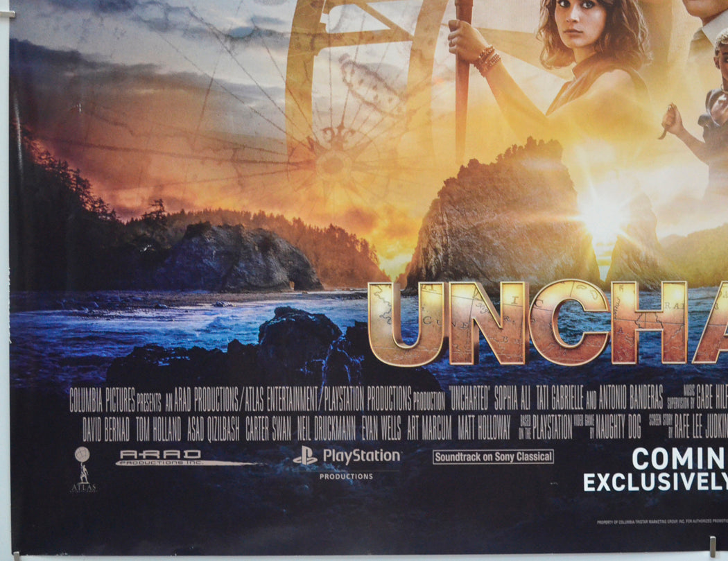 UNCHARTED (Bottom Left) Cinema Quad Movie Poster 