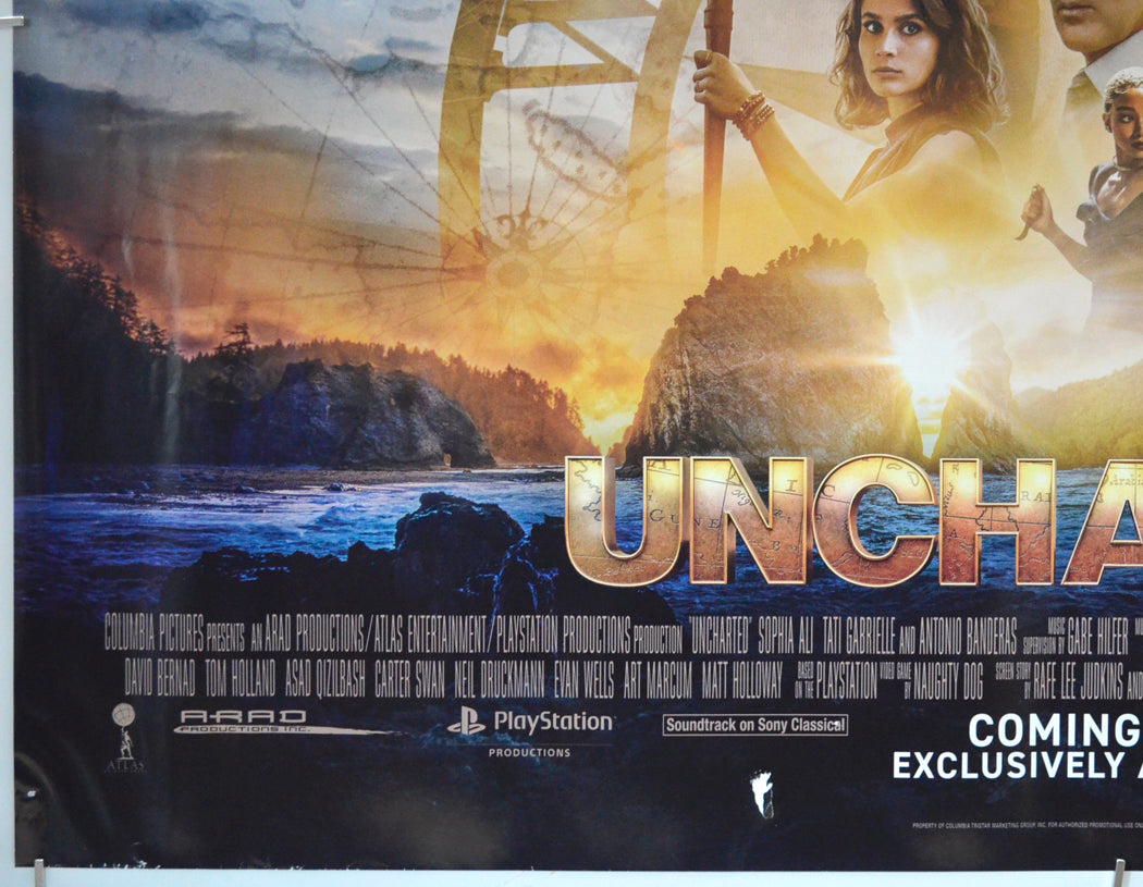 UNCHARTED (Bottom Left) Cinema Quad Movie Poster 