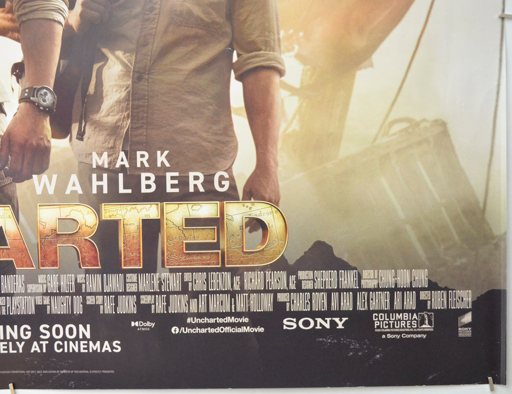 UNCHARTED (Bottom Right) Cinema Quad Movie Poster 