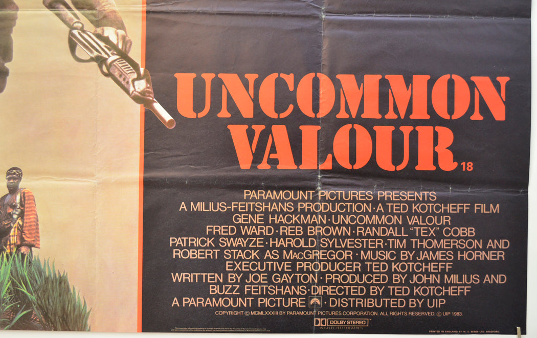 UNCOMMON VALOUR (Bottom Right) Cinema Quad Movie Poster 