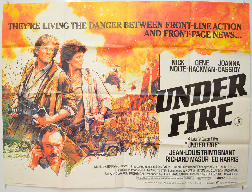 Under Fire Original Quad Poster - Film Poster - Movie Poster