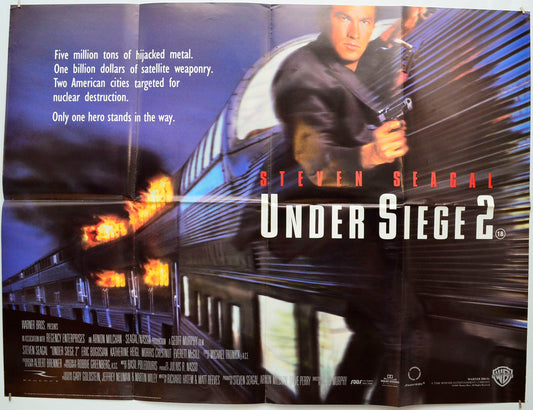 Under Siege 2 Original Quad Poster - Film Poster - Movie Poster