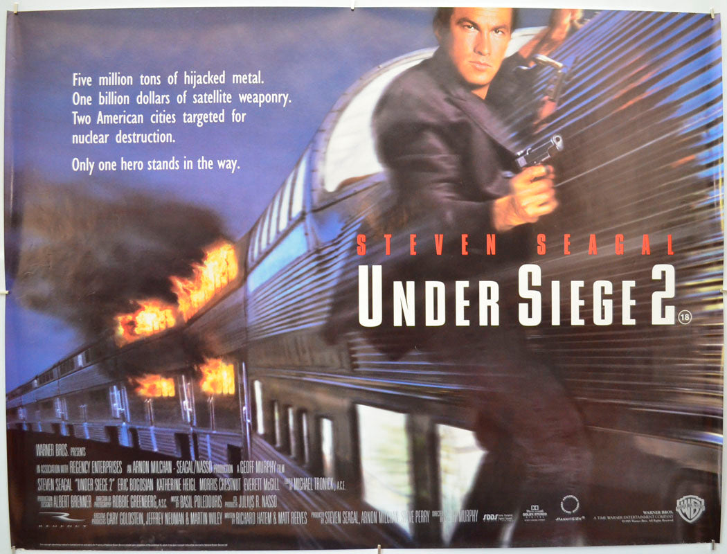 Under Siege 2 Original Quad Poster - Film Poster - Movie Poster