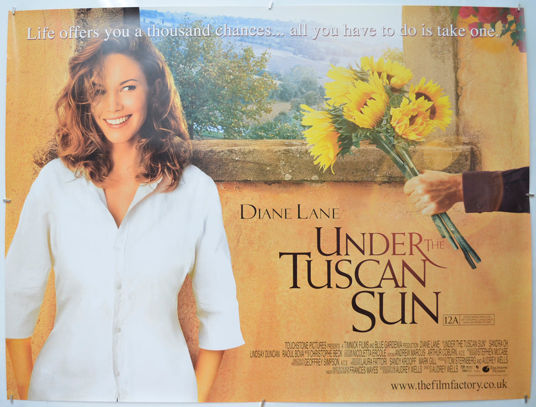 Under The Tuscan Sun Original Quad Poster - Film Poster - Movie Poster  