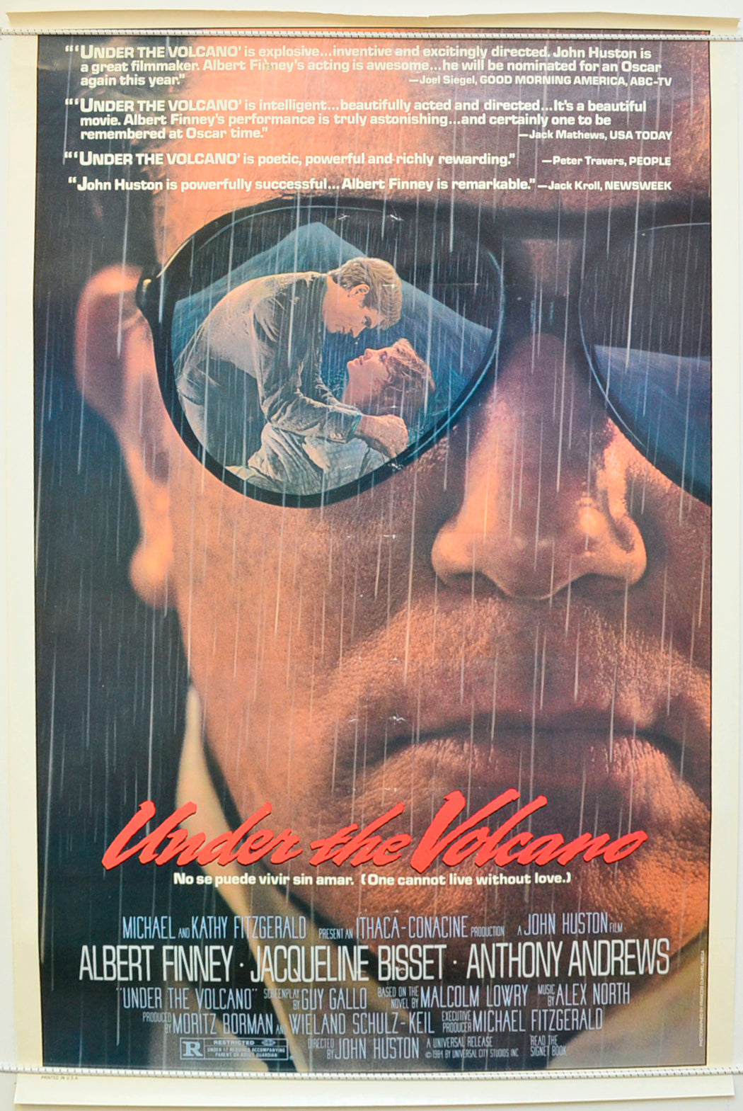 Under The Volcano Original One Sheet Poster - Film Poster - Movie Poster  