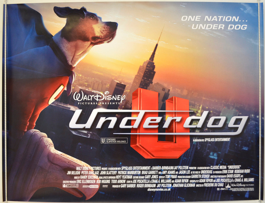 Underdog   Original Quad Poster - Film Poster - Movie Poster 